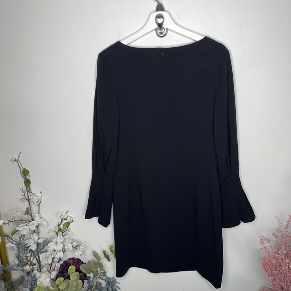 MM LAFLEUR The Regina Dress Heavy Crepe Black {X42} - Picture 5 of 7